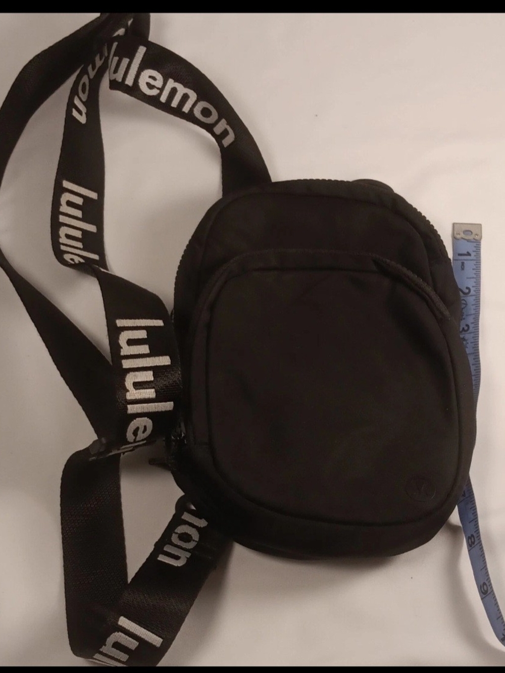 lululemon athletica Black Crossbody Pouch with Branded Strap